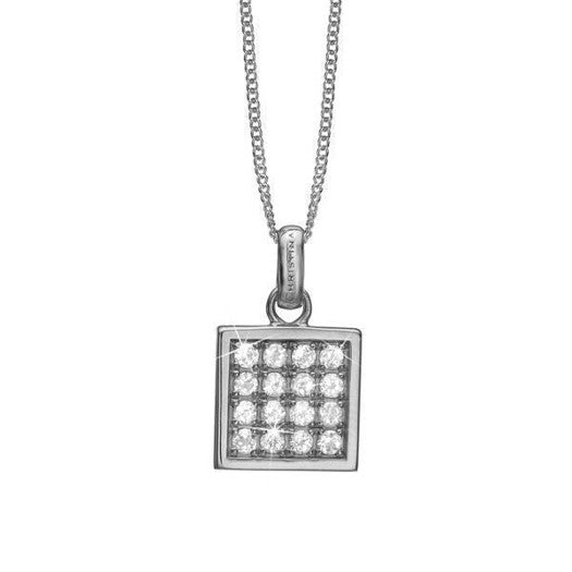 Square Topaz Balance vedhæng i sølv med 32 topaser fra Christina Jewelry & Watches.